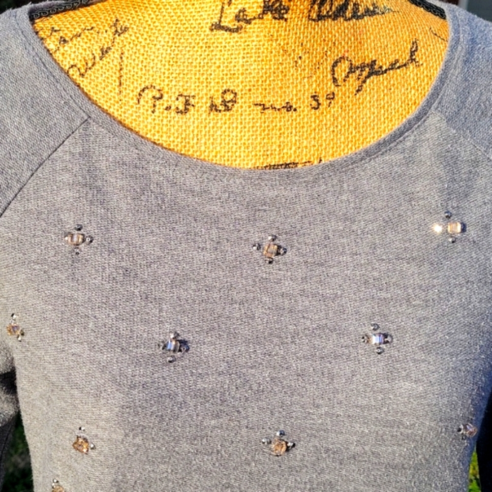 LOFT Rhinestone Embellished Top - Picture 3 of 17